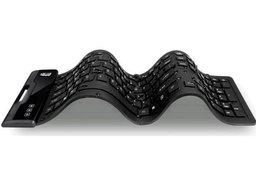 Teclado Adesso SlimTouch AKB-232UB Robusto - Cable Conectividad - USB Interfaz - Inglés (EEUU) - QWERTY Diseño - Negro