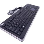 Teclado Adesso SlimTouch AKB-440UB - Cable Conectividad - USB Interfaz - Almohadilla táctil (TouchPad) - Ingl&eacute;s, Franc&eacute;s - Negro
