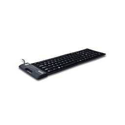 Teclado Adesso AKB-222UB - Cable Conectividad - USB Interfaz - Inglés (EEUU) - Negro