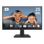 MSI PRO MP251 24.5-inch IPS 1920 x 1080 (FHD) Computer Monitor, 100Hz, Adaptive-Synch, HDMI, VGA Port, VESA Mountable, Tilt, Speaker, 1ms, Black
