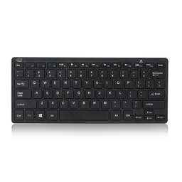 Teclado Adesso SlimTouch - Inalámbrico Conectividad - USB Interfaz - Inglés (EEUU) - QWERTY Diseño - Negro
