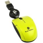 Mini Mouse Acteck Óptico True Basix MOMR-013, Alámbrico, USB, 1000DPI, Amarillo