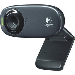 Cámara Web Logitech C310 HD 720p  Micrófono con Reducción de Ruido, Corrección Automática de Luz, USB 2.0, Color Negro
