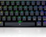 DRAGONBORN NEGRO: 60%, ESPAÑOL, MECANICO RED SWITCH + LUZ RGB