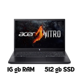 Laptop Gamer Acer Nitro V 15.6 FHD 144Hz  Ryzen 5 7535HS, 16GB RAM, 512GB SSD, NVIDIA GeForce RTX 4050 6GB, Windows 11, Teclado Iluminado, Color Negro